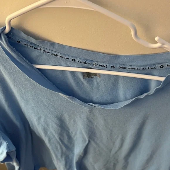 HUE Blue Capri Pajama Pants and matching long sleeve blue top! Extra set of pjs! - Picture 9 of 12